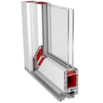 Aluplast sobna PVC vrata sa staklom 70x200 cena Aluplast prodaja Novi Sad Beograd Srbija - profil IDEAL 4000 Classicline
