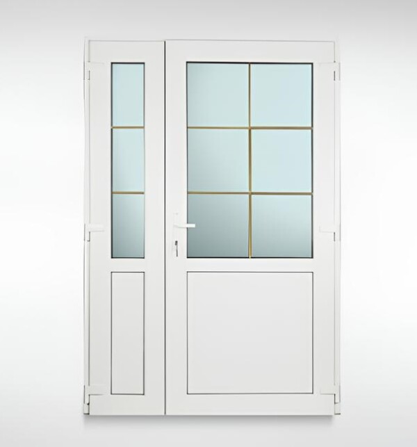 Rehau ulazna PVC vrata dvokrilna 140x200 cena prodaja Novi Sad Beograd Srbija